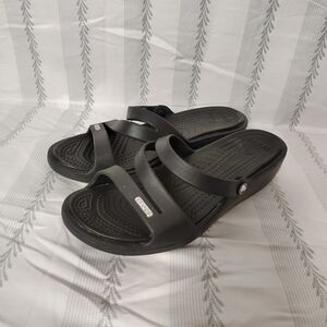 CROCS Black Slide Sandals